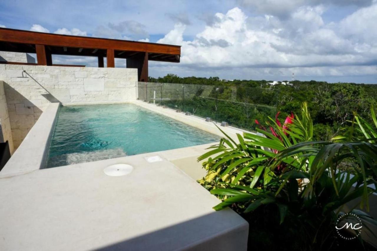 Penthouse Blue Luxury La Veleta Apartment Tulum Exterior photo