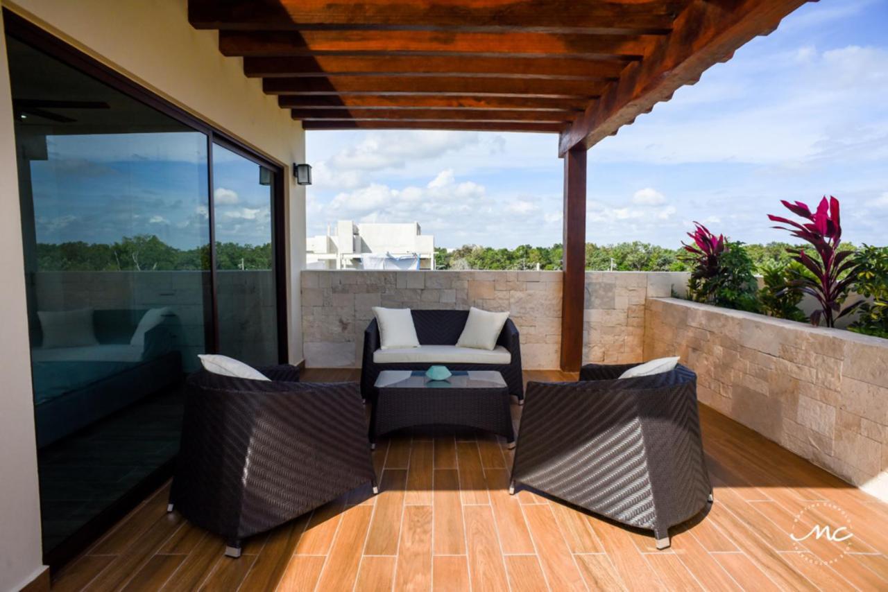 Penthouse Blue Luxury La Veleta Apartment Tulum Exterior photo